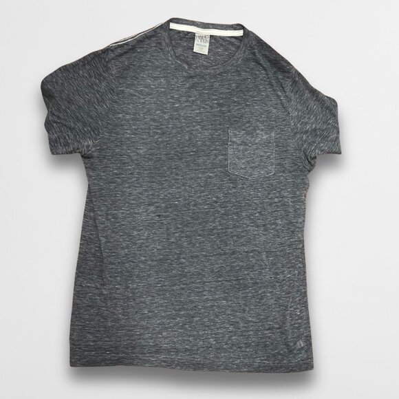 Hangten Men’s Cotton Shirt – Gray Short Sleeve Casual Tee | Size Medium - Picture 4 of 6